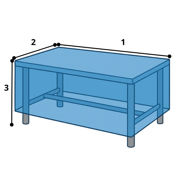 housse sur mesure table carrée